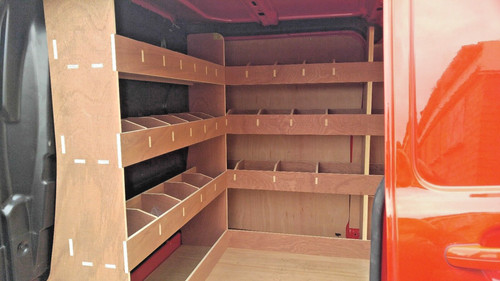 Van racking shelving ford - van,